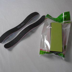 Nail files and nail buffer block